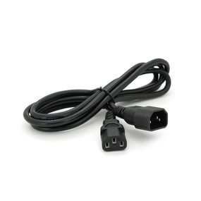 Кабель питания вторичный PC-monitor 1.8m,0.75mm,3pin,IEC C13-C14,OEM Q200