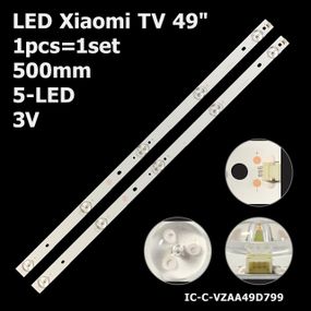 LED підсвітка Xiaomi TV 49" 3V 5led 502mm L49M5-AZ IC-C-VZAA49D799 MI49TV(M49) 1шт.