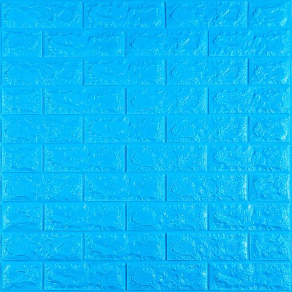 3D панель самоклеющаяся 700x770x7мм кирпич Синий (003-7) SW-00000060
