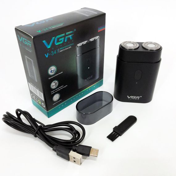 Бритва профессиональная для бритья VGR, Электрическая мужская бритва для бороды Портативная CI-41 | Зображення 4