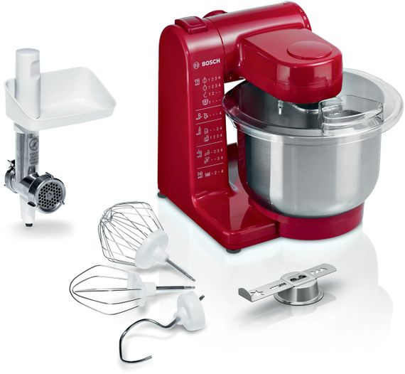 Кухонний комбайн Bosch MUM44R2A з м'ясорубкою, 500 Вт, чаша 3.9 л