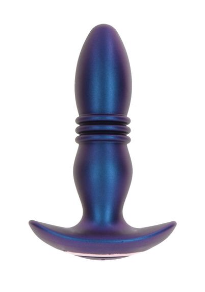 Анальна пробка з вібрацією та фрикціями Toy Joy The Tough, з пультом, синій Sex Aura