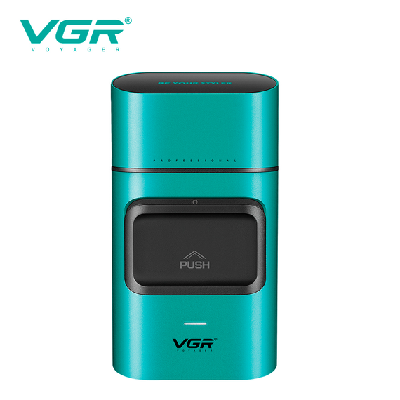 Электробритва VGR V-307 GREEN шейвер, двойное лезвие, 2000mAh, 9000 RPM | Зображення 4