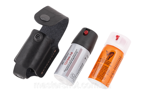 Чехол для Тёрен 1 Перец 1 Шип 58мл для газового баллончика под газовый балончик кожаный чёрный 935 ms