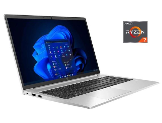 Ультрабук HP ProBook 455 G9 / 15.6" (1920x1080) IPS / AMD Ryzen 7 5825U (8 (16) ядер по 2.0 - 4.5 GHz) / 8 GB DDR4 / 256 GB SSD NVMe / AMD Radeon RX Vega 8 Graphics / WebCam б/у