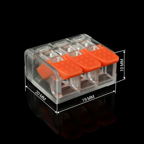 Клемма быстрого монтажа WT-463 3 входа 32А 400В 0.14-4mm2 | Зображення 1