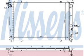 Радіатор охолодження HYUNDAI H1, H200 (вир-во Nissens) NISSENS 67039 на HYUNDAI H 200 фургон