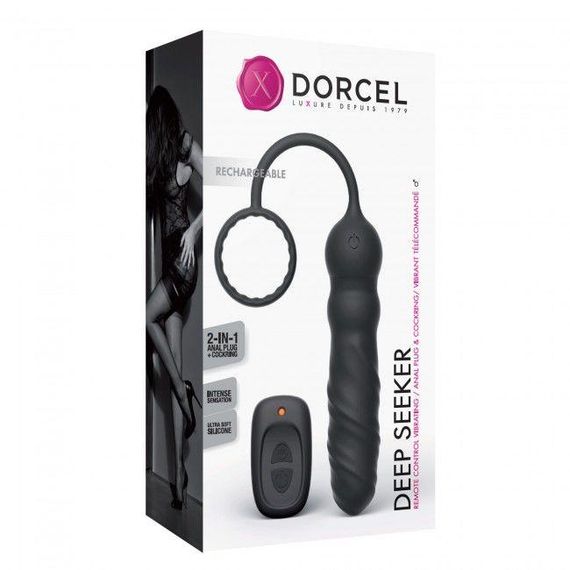 Анальний вібратор Dorcel Deep Seeker з ерекційним кільцем і пультом ДК sexstyle | Зображення 4