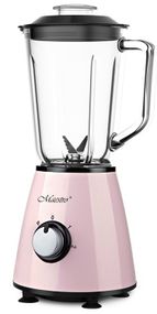 Стационарный блендер Maestro MR-570 настольный измельчитель 1 л со стеклянной чашей 600 Вт Маэстро Розовый
