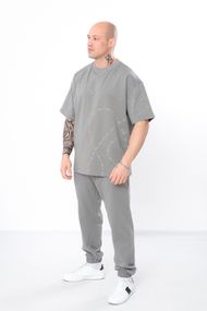 Комплект чоловічий (футболка+штани) Носи своє 46 Сірий (p-14617-166000)
