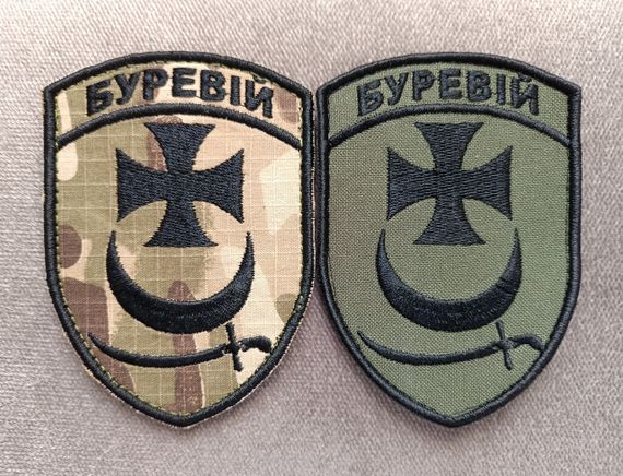 Шеврон Буревей / комплект 2шт (олива+мультикам)