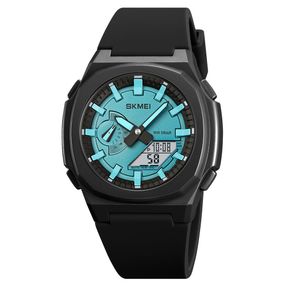 Годинник S2kmei 2091BKLTBUWT Blask-Lignt Blue-White SALE
