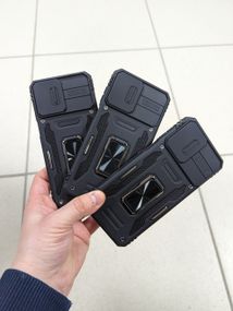 Чехол накладка для Motorola G14 Ring Magnet Camera slide с кольцом