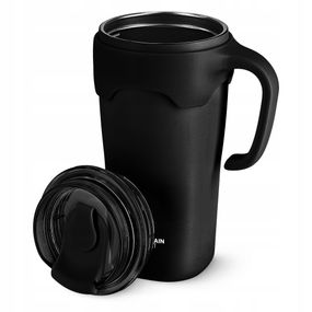 Термокухоль Mountain Goat зі соломинкою 0.65 л Black (P-5905973406123)