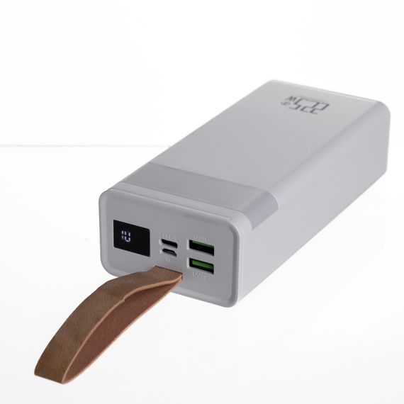 Повербанк 30000 mAh зі швидким заряджанням і ліхтариком 22.5 Вт powerbank заряджання для телефона ґаджетів Білий HP-N50 | Зображення 4