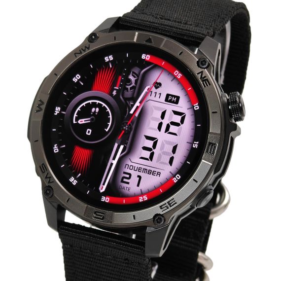 North Edge GPS Titan Black Spider, 2 ремешка