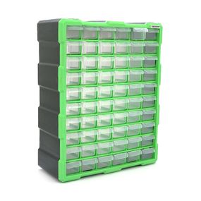 Шкатулка для хранения деталей 60 ячеек 46.8x38x16cм,ячеек 15.3x5.4x3.6см