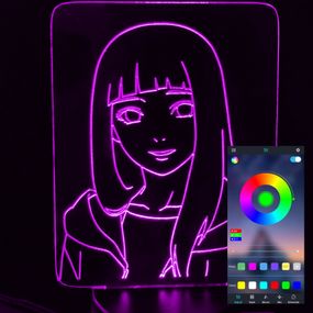 Акриловый светильник-ночник управление с телефона Хината Хьюга tty-n000608