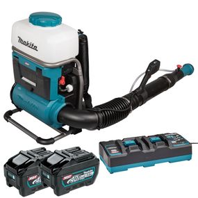 Обприскувач ранцевий акумуляторний Makita PM001GT202 (15 л, 180-1400 мл/хв, 64 м/с, 14.3 м³/хв, BL, XGT)