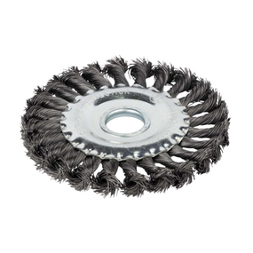 Щітка диск d125мм*22,23мм плет. сталь Grad