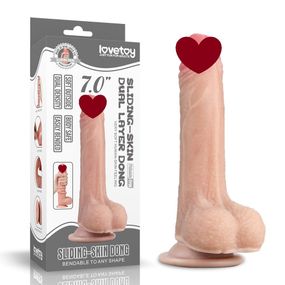 Фаллоимитатор с крайней плотью на присоске (17,5 см) sexstyle