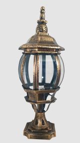 Ліхтар вуличний на ніжці 25497 Золото 44х16х20 см.