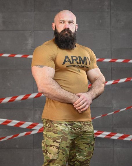 Тактическая потоотводящая футболка SABUR арми кайот ВТ6573 | Зображення 1