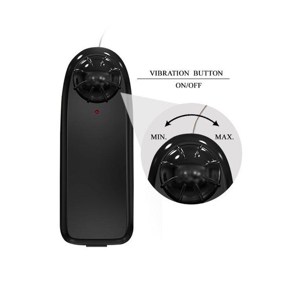 Вибратор с функцией ротации на присоске Dong Vibrating, BW-008017BR sexstyle | Зображення 9