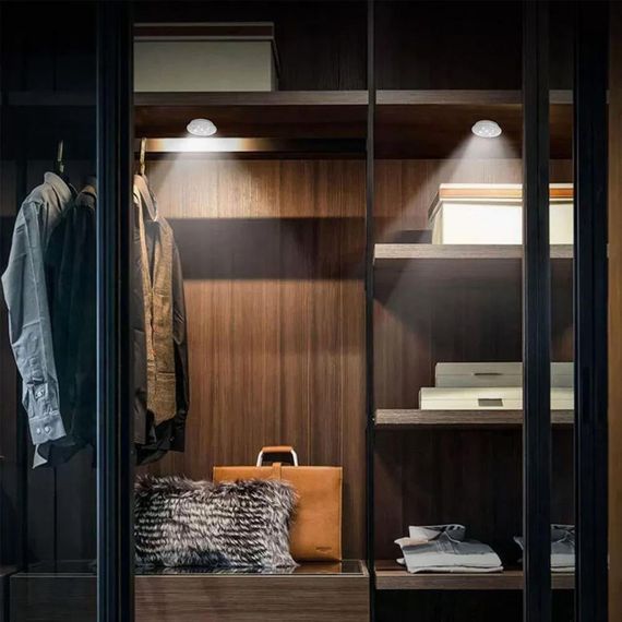 Світлодіодний сенсорний нічник з пультом, 3 шт, від батарейок ААА, LED light with Remote Control / Набір LED світильників | Зображення 5