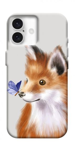 Чохол з картинкою Funny fox для Apple iPhone 16 (6.1")