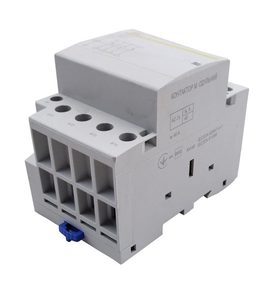 Контактор модульный КМ-3-40-22 40А 230AC 2NO-2NC 4р 3мод. Ny95503893