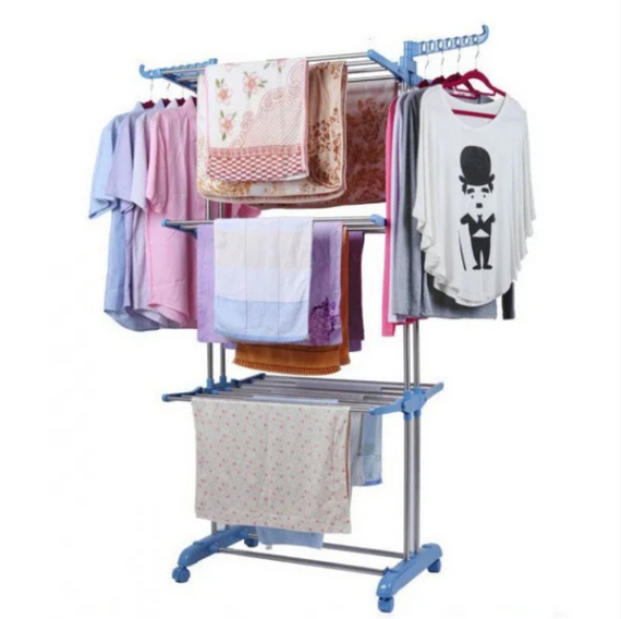 Багатоярусна сушарка для білизни, речей, одягу Garment rack with wheels складана | Зображення 8