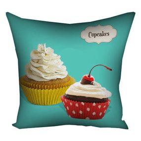 Подушка габардиновая c принтом Cupcakes 40x40 (4P_SWE001)