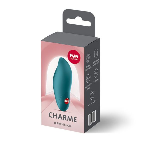 Віброкуля Fun Factory Charme Bottle Green, 12 режимів, перезаряджувана | Зображення 5