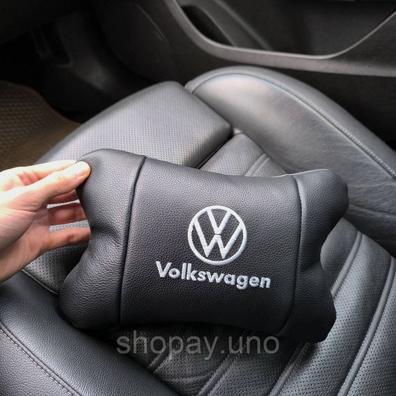Кожаная подушка на подголовник Volkswagen – ортопедическая для авто | Зображення 2