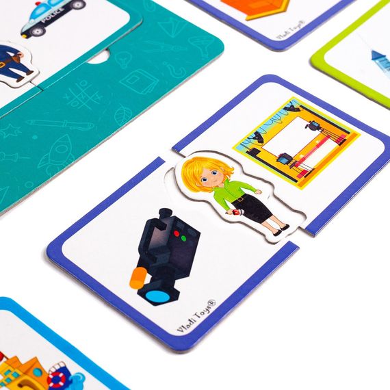 Настільна гра на асоціації "У світі професій" Vladi Toys VT1804-44 (укр) | Зображення 1