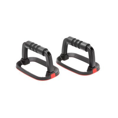 Упоры для отжиманий Adidas Performance Push Up Bars ADAC-12232 Чорний/Червоний (885652021579)