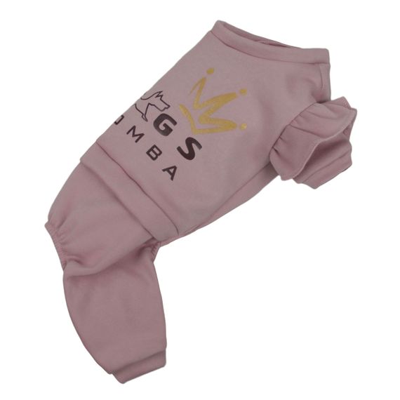 Костюм трьохнитка рюша пудра D-167 | Зображення 1