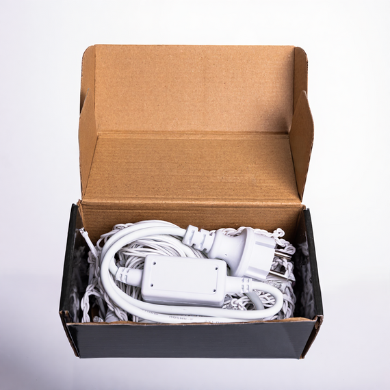 Вулична гірлянда Бахрома 6 м 105 LED синій, білий дріт, ефект флеш | Зображення 3