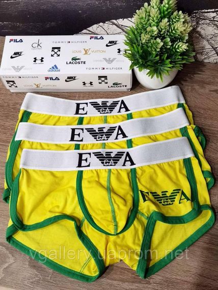 Мужские трусы 1 шт с надписью Армани размер М, мужские боксеры Армани, хлопковые трусы Армани Премиум качества 3, В коробке