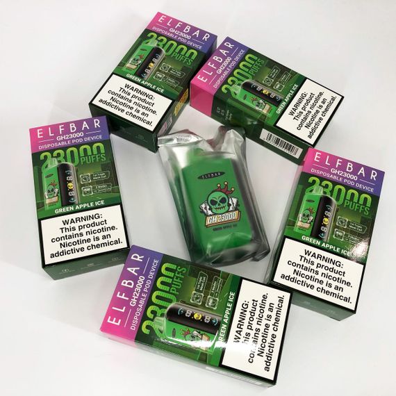 ELF BAR GH 23000 смак Зелене яблуко (Green Apple lce) | Зображення 5
