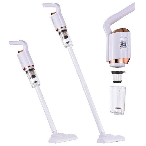 Вертикальный пылесос 120 Вт, 2200 мА/ч,  MA2304-27 / Аккумуляторный пылесос с насадками / Ручной пылесос