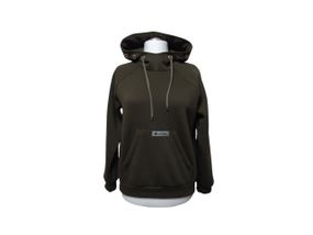 Худи женский хаки теплый зимний толстовка с капюшоном футер трехнитка с начесом 56
