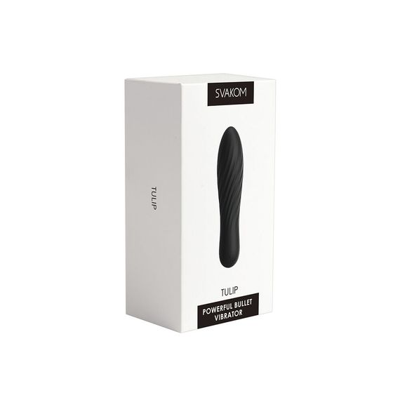 Мощный мини-вибратор Svakom Tulip Black | Зображення 6