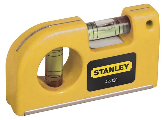 Уровень карманный Stanley "Pocket Level", 8.7см, пласт., магнитное основание, 3 капсулы (0-42-130)