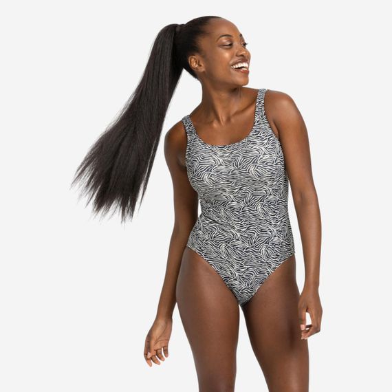 Купальник жіночий суцільний Heva Joy чорно-білий - EU40 UA46