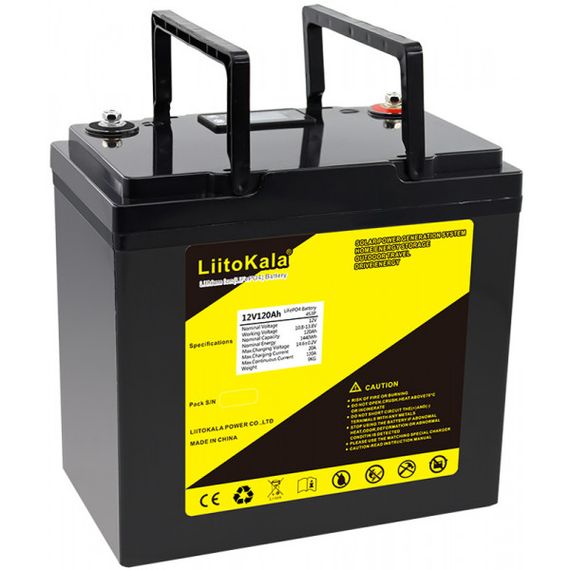 LiFePO4 акумулятор 12V 150Ah з BMS smart LiitoKala (46726-_11048) | Зображення 2