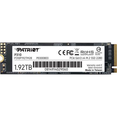 Накопитель SSD M.2 2280 1.92TB Patriot (P310P192TM28) (P310P192TM28)