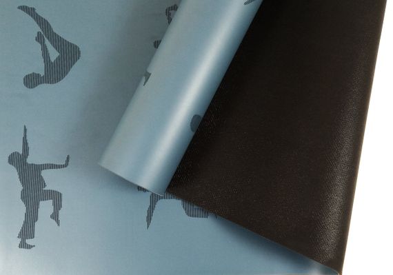 Килимок для йоги професійний EasyFit каучук 5 мм Синій (EF-1925-Bl) | Зображення 2