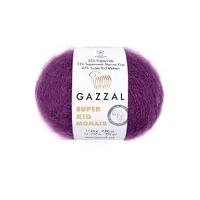 Super Kid Mohair № 64410 Gazzal Турецька пряжа для в'язання нитки кід мохер 64410